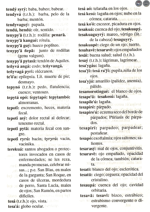 DICCIONARIO MÉDICO GUARANÍ – ESPAÑOL, 1997 - POR DIONISIO M. GONZÁLEZ TORRES